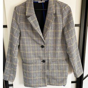 DEX -BLAZER/JACKET - US SIZE SMALL - GREY,BLUE,YELLOW Color mix